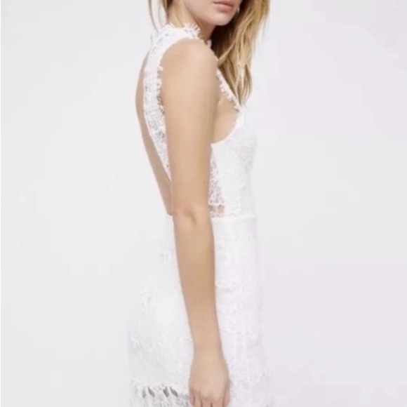 FREE PEOPLE Intimately White Lace Daydream Slip Dress Open Back NWT - Medium - Picture 4 of 13